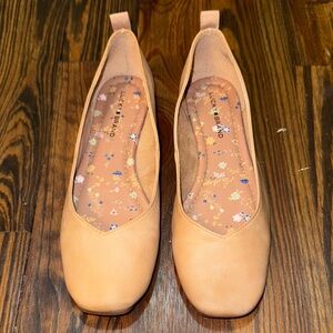 Lucky Brand Tan Leather Flats Classic Design